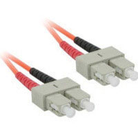 Cablestogo Fiber Optic Duplex Patch, 2 x SC, 2 x SC, 26.25ft, Orange (21590)
